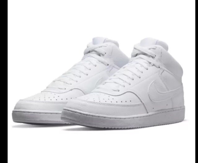 Nike Court Vision Next Nature Mid Triple White Size 5.5 | eBay