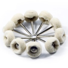 Wool Buffing Polish Wheel Set 1/8''Shank for Dremel Jewelry Abrasive Tools Kit