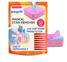 Magical Fiber Stain Remover Pad - Use as Spot Remover- Just Add Water!- 2 Pack