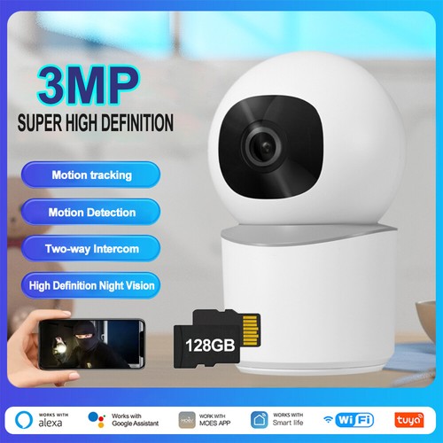 3MP ONVIF Kamera Tuya Smart WiFi Überwachung Zwei-Wege Gegensprechanlage Cam Zuhause Innen