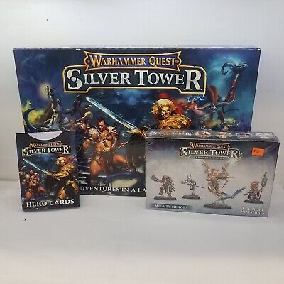 Warhammer Quest Silver Tower complete set w/ Hero Card Set & Expansion Pack  | eBay