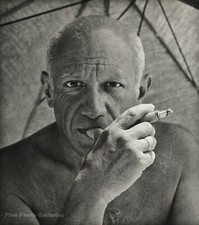 1950s Vintage PABLO PICASSO Artist By WILLY MAYWALD Original Photo Gravure Art