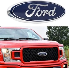 FRONT GRILLE OVAL EMBLEM 9"X3.5" FOR FORD
