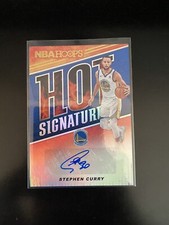 Stephen Curry 2018-19 Hoops Hot Signatures Auto basketball card Warriors HS-SCR