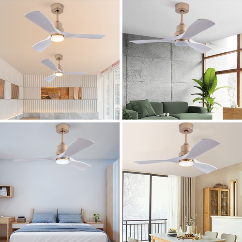 Indoor Ceiling Fan Light Bedroom Living Room Pendant Lamp & Remote Control - Picture 15 of 23