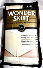 Wonder Wrap-Around Bed Skirt Full Size NIP 15in 38cm Drop Levinsohn Textiles