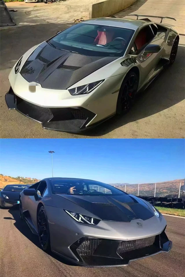 Guardabarros Vorsteiner de fibra de carbono modificado para Lamborghini LP610 Hurricane 2014-21 Foto 4 de 4