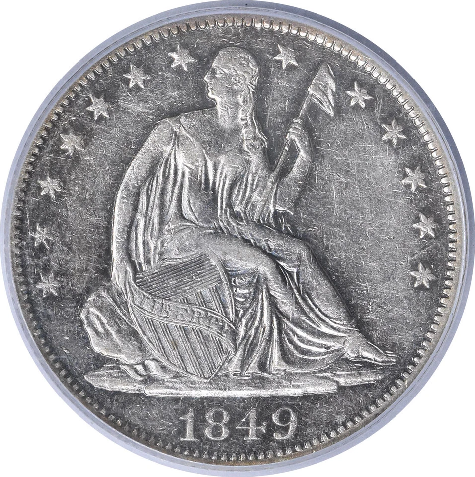 1849-O Liberty Seated Silver Half Dollar EF45 PCGS - Image 3 of 4