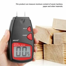 MD2G+LCD Digital Moisture Meter Wood Bamboo Tobacco Paper Humidity Tester GB