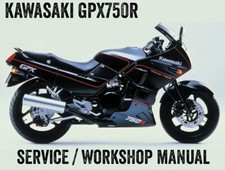 1988-1996 Kawasaki GPX750R GPX750 ZX750F Repair Workshop Service Manual PDF File