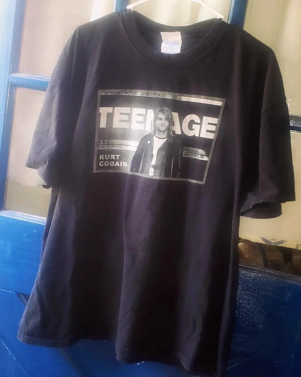 Vintage Kurt Cobain Shirt XL Nirvana Teenage Grunge 2002 End Of Music VTG Rock
