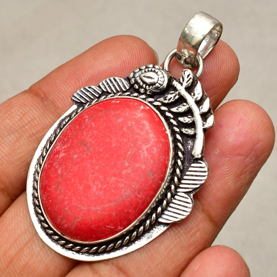 Ciondolo gioiello in argento sterling 925 fatto a mano con pietra preziosa co... - Immagine 2 di 4