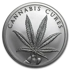 2 oz silver cannabis cures Silver Shield BU COA .999 Pure Limited Mini Mintage!