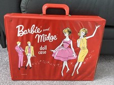 VINTAGE 1963 ORIGINAL  BARBIE AND MIDGE  DOLL CASE 