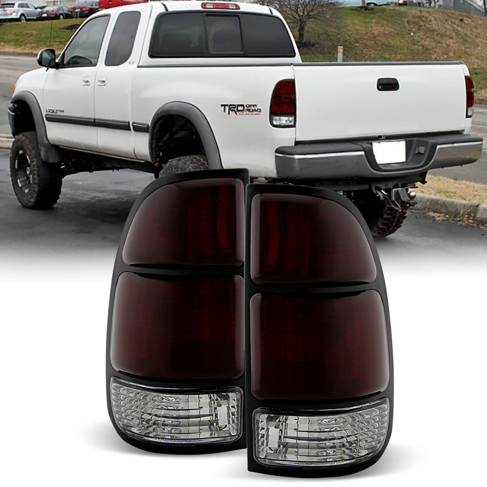 For Dark Red 2000 2001 2002 2003 2004 Toyota Tundra Tail Lights