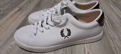 Fred Perry Ladies Casual White Leather Trainers UK size UK