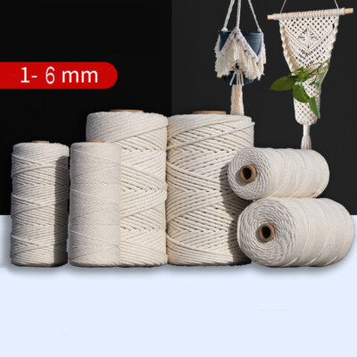 Natural Cotton Macrame Cord – 1-10mm Twisted Rope For DIY Crafts, Dreamcatchers, Plant Hangers & Boho Wedding Décor - Foto 7