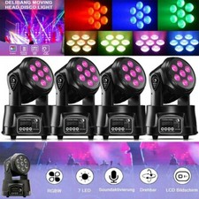 4PCS Moving Head Stage Lighting 105W RGBW LED DMX-512 DJ Disco XMAS Party Light