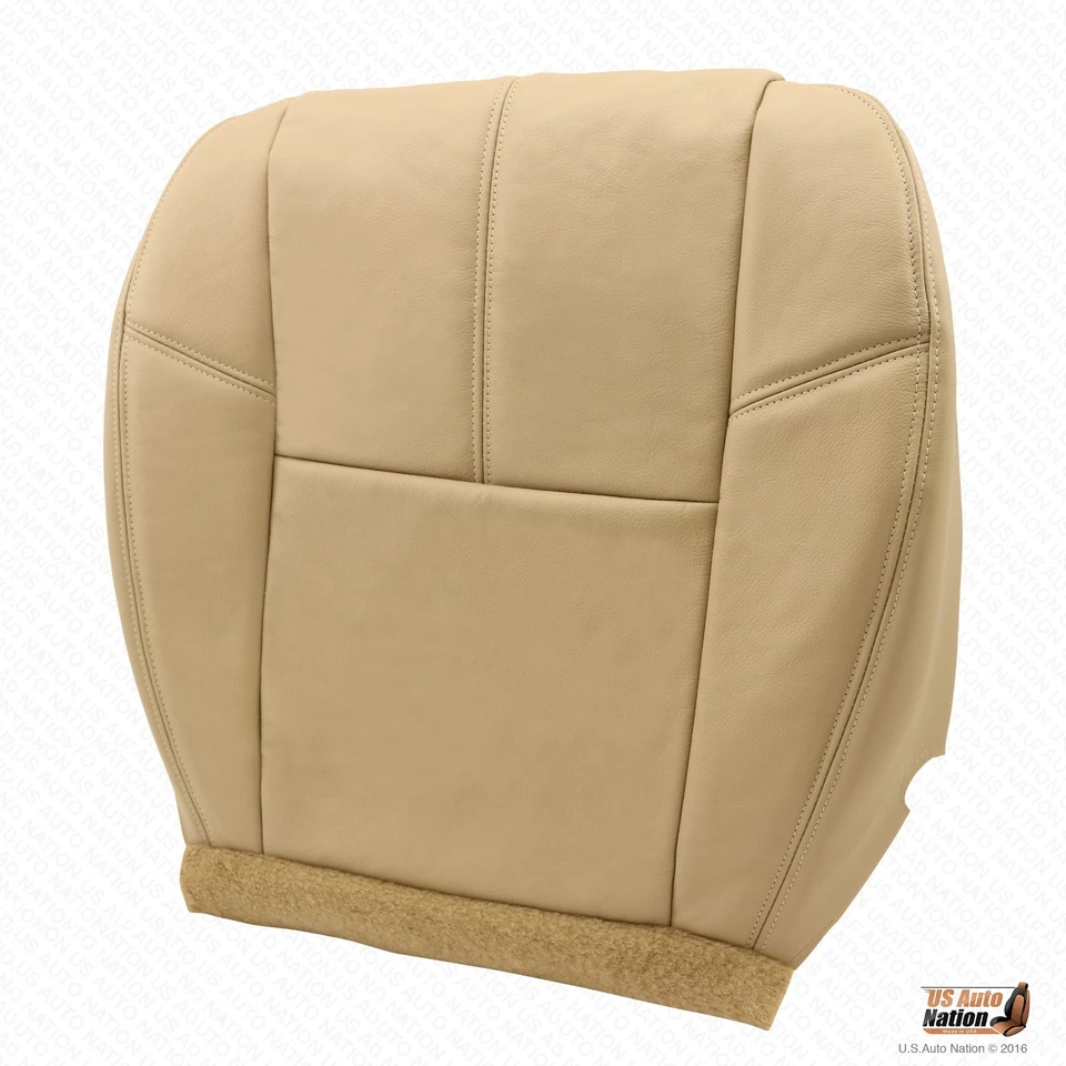 2007 2008 2009 年 2010 年 GMC Sierra 3500HD 司机侧底皮革座椅套棕褐色 — 第 4/4 张图片