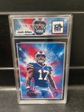 Josh Allen Bills Color Blast Slabbed Football Card