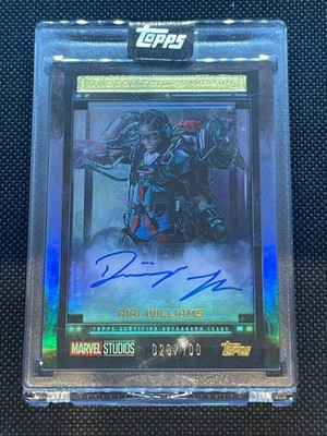 2025 Topps Marvel The Collector Museum Auto Riri Williams Dominique Thorne #/100