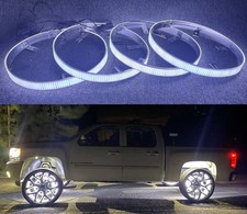 Tzvmny 15.5'' Five ROW Wheel Lights - Cold White LED Bluetooth APP (Truck/Car)