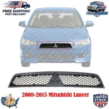 New Replacement Front Grille Assembly Matte Black For 2008-15 Mitsubishi Lancer