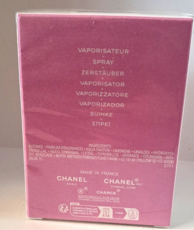CHANEL CHANCE FRAICHE Eau de Toilette vaporizador 35 ml