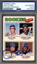 Jack Clark PSA DNA Signed 1977 Topps Rookie Autograph
