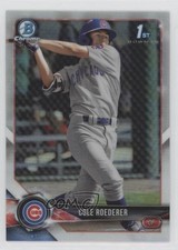 2018 Bowman Draft Chrome Refractor Cole Roederer #BDC-125 0x5t