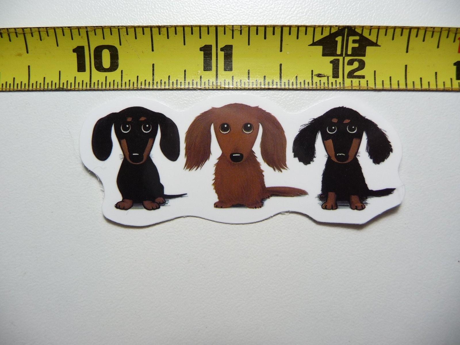 Dachshund Triplets Sticker Decal - Cute Dog Brothers Sisters Pet Pride  
