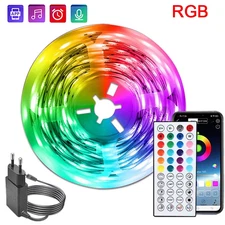 24V LED Strip Lights with Music Sync, Remote & App Control for Decor