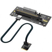 PCIe x16 Slot to M.2 NVMe Adapter Card with 6Pin Power, for 2230/2280 SSD
