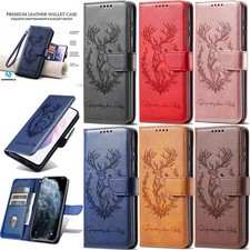 Case for Oppo A60 A78 A38 A17 A58 A74 A15 Deer Pattern Wallet Case Phone Cover