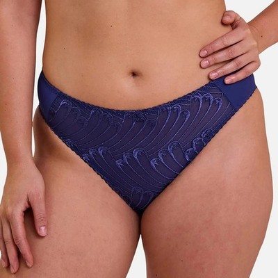 Underwear Microfibre & Tulle Semitransparent with Embroidery Effect Feather Sans