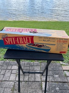 1950’s RARE ANDERSON SPITFIRE SPIT-CRAFT GAS POWERED MODEL TETHER BOAT KIT