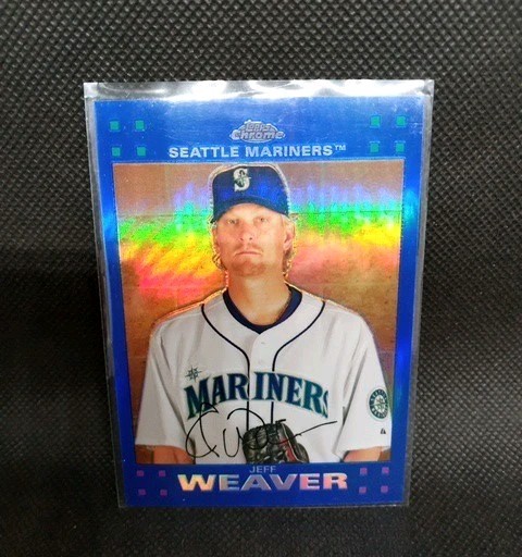 Jeff Weaver 2007 Topps Chrome Blue Refractor #169 $$$