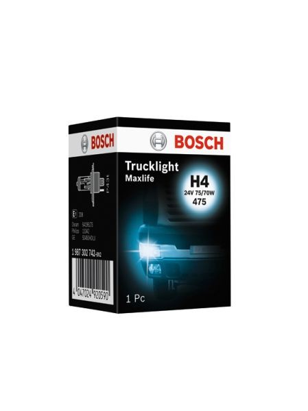 2x ✅Fits BOSCH 1 987 302 742 Light bulb H4 Trucklight Maxlife (1 pcs ⭐UK Seller⭐