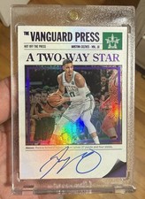 2017 Vanguard Jayson Tatum Hot Off The Press Rookie Auto Purple /49 ? On Card. rookie card picture
