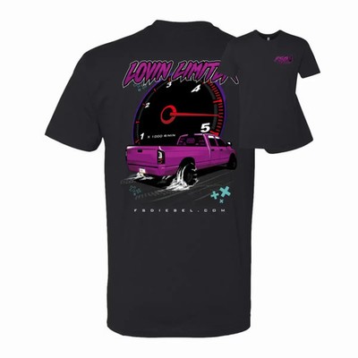 FSD Lovin Limiters T-Shirt with 2 Sides Graphic, Bold Purple Pickup Truck Back