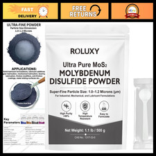 Ultra Fine Molybdenum Disulfide Powder 500g - 99 Pure MoS2 Lubricant Additive
