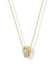 14K Gold Plated CZ Minimalist Dainty Pendant Necklace Gold Necklace for Wom...