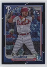 2024 Bowman Mega Box Chrome Navy Mojo Refractor /175 Johan Rojas #86 2l4