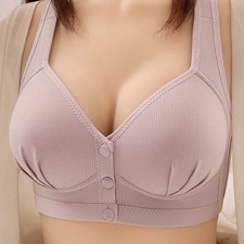 Nursing Bra Wire Free Front Closure Breastfeeding Maternity Women Bra Top