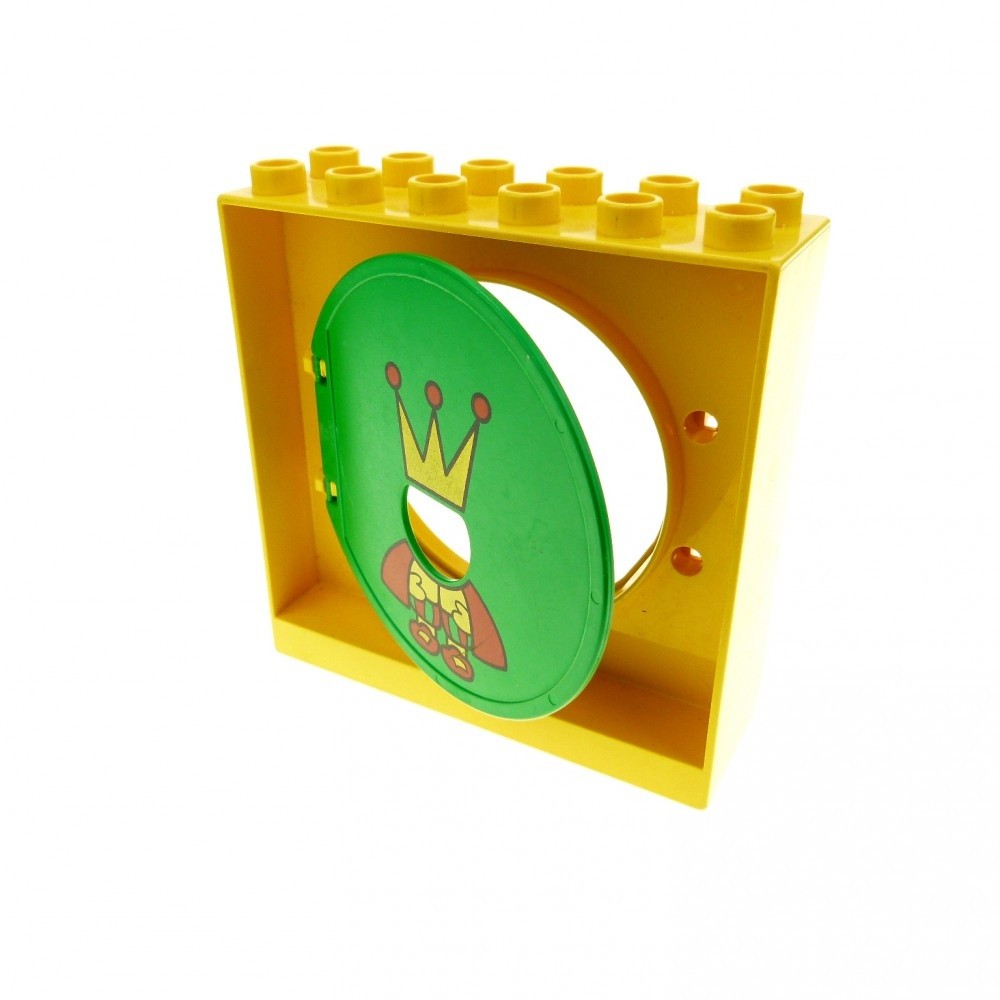 1x Lego Duplo Ball Track Holder 2x6x5 Yellow Green King 31193pb06 4114704 31191