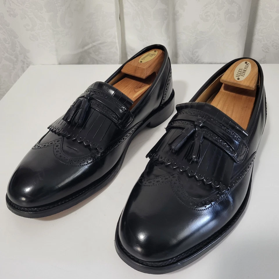 Zapatos Mocasines Bostonian Crown Windsor First Flex Para Hombre Borla Punta de Ala Talla 11E/C B Foto 2 de 4