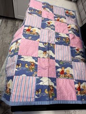 Vintage Handmade Quilt Crib toddler blanket 40 X 30