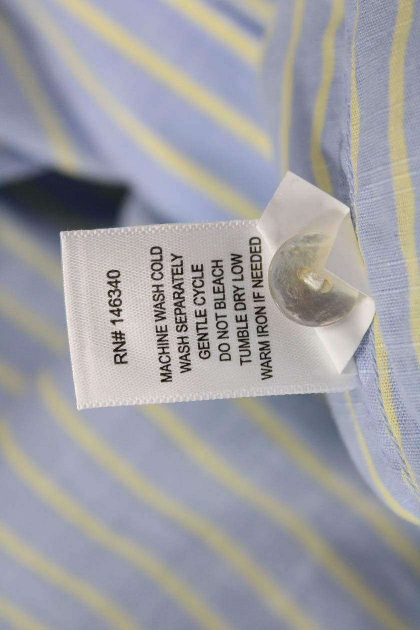 Amo Women Basic Striped Collared Button-Up Long S… - image 5