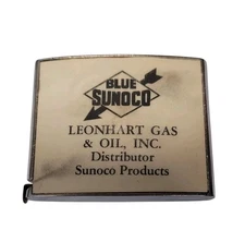 Sunoco Oil Co. Advertising tape Tape Measure Leonhart Gas & Oil, Inc Distributor