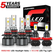 For Ford Explorer XLT Sport Utility 3.5L 2011-2015 LED Headlight Fog Light Bulbs